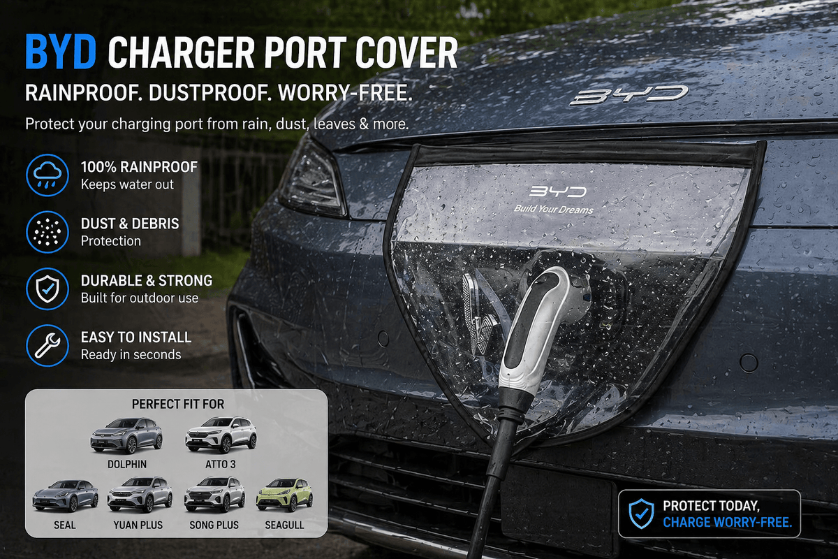 BYD charger port protection in rain