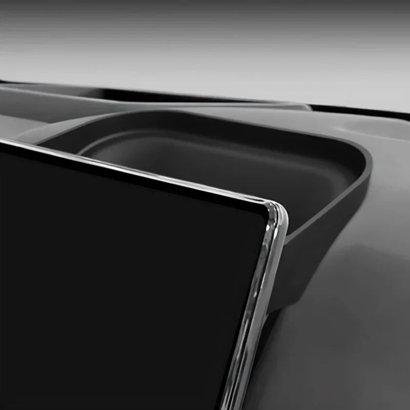 Black matte-finish interior storage tray with a sleek, contoured design for BYD accessories.