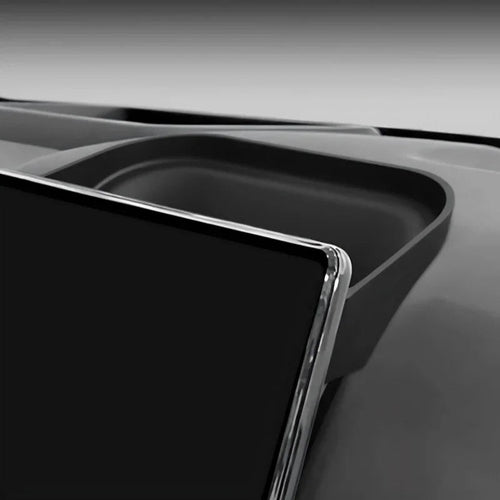 Black matte-finish interior storage tray with a sleek, contoured design for BYD accessories.