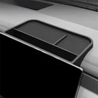 Black textured non-slip dashboard storage tray for BYD car interior organization.