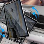 High-definition tempered glass screen protector for car infotainment system, featuring a slim, transparent design.