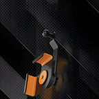 Professional black and orange durable plastic car phone holder with adjustable mount