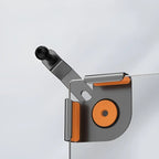 Professional gray and orange metallic automotive mechanical component with a polished finish.