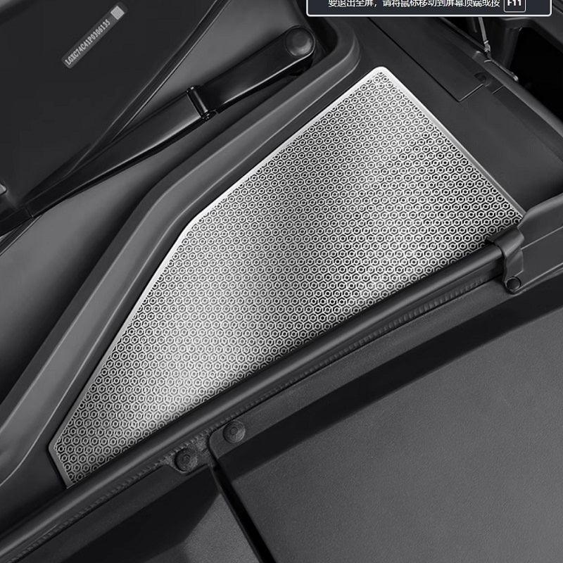 Silver metal patterned protective pedal plate for BYD car interior