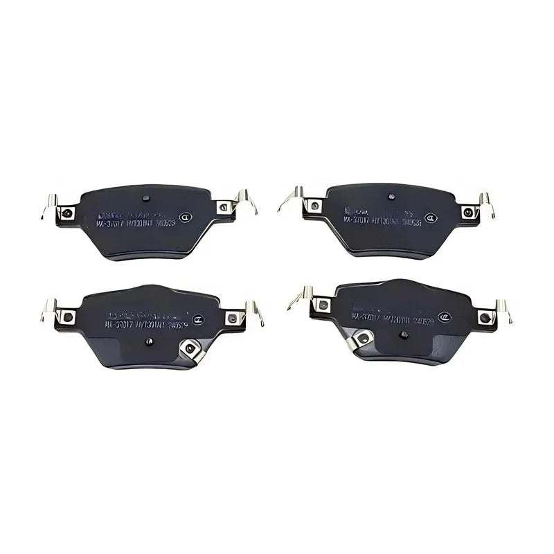 Set of four premium black ceramic brake pads for BYD aftermarket car maintenance.
