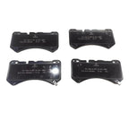 Set of four black high-performance ceramic brake pads for BYD vehicles.