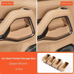 Set of 4 Jasper Brown car door pocket storage boxes for interior organization.