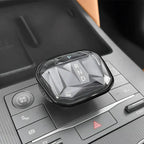 Professional crystal gear shift knob for BYD car center console in transparent diamond cut design