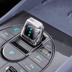 Crystal clear transparent gear shifter knob with RND gear indicators for BYD interior upgrade.