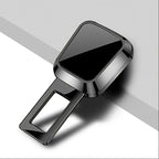 Glossy black metallic seat belt buckle cover for car interior protection