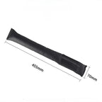 Black leatherette protective bumper guard, 455mm x 70mm, for car edge protection.