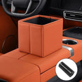 Orange leather car console organizer box for BYD interior center armrest