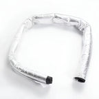 Silver heat-resistant aluminum foil insulation tape for automotive protection.