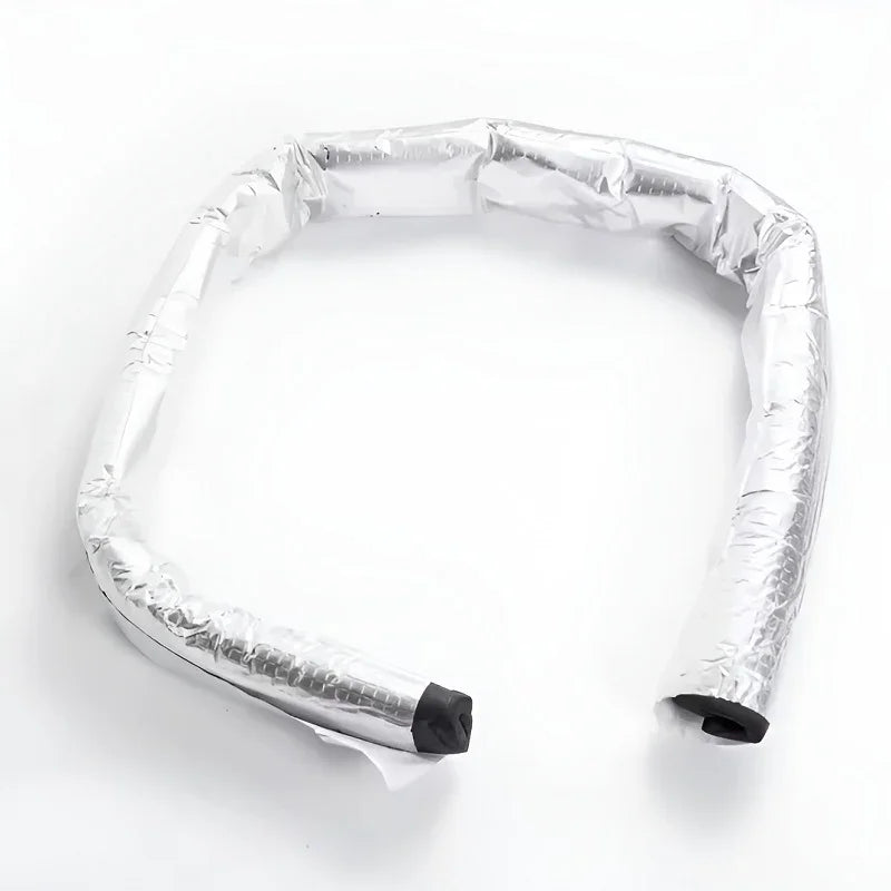 Silver heat-resistant aluminum foil insulation tape for automotive protection.