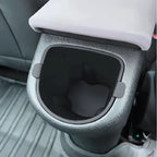 Silver textured car cup holder accessory with a black interior and secure fit tabs.