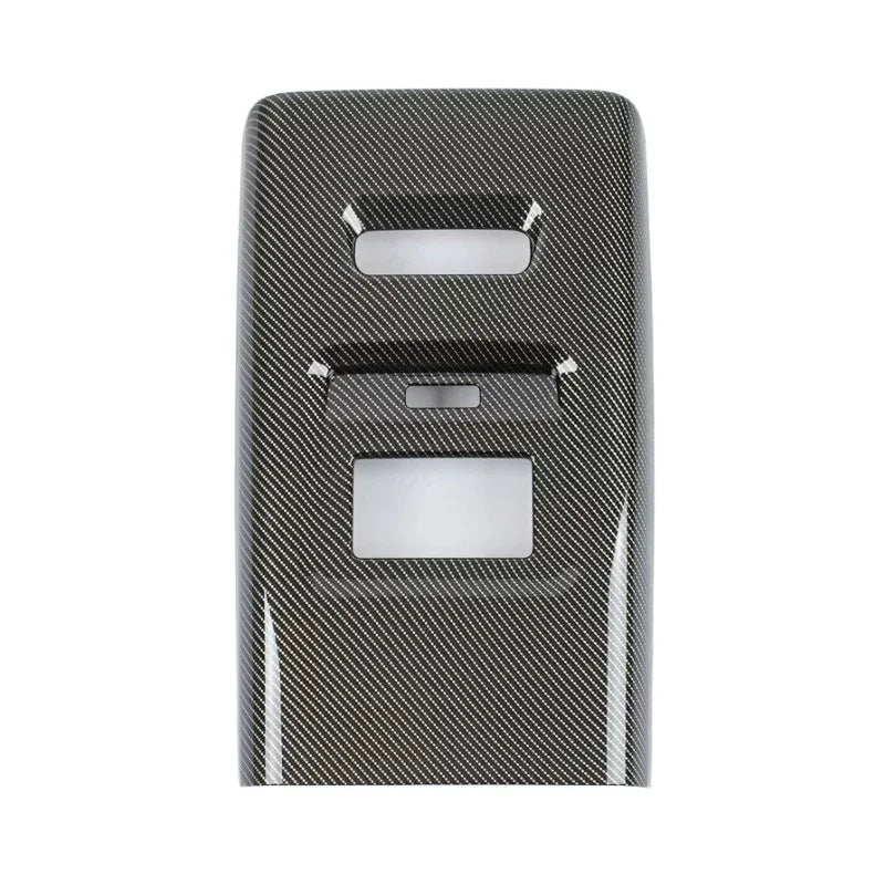 Carbon fiber grey center console trim panel for BYD vehicle interior