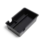 Black durable plastic organizer tray for car interior storage