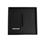 Black heavy-duty TPE rubber trunk mat with anti-slip textured surface for car protection.