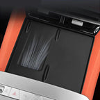 Black waterproof protective mat for BYD center console storage compartment.
