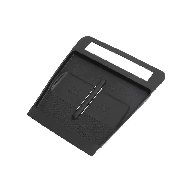 Black durable plastic console tray organizer for BYD vehicle interior storage