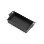 Black textured TPE car trunk tray for durable spill protection and easy cleaning.