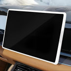 White tempered glass screen protector for BYD car infotainment display