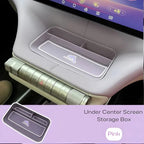 Pink under center screen storage box for BYD Dolphin, made of durable material.