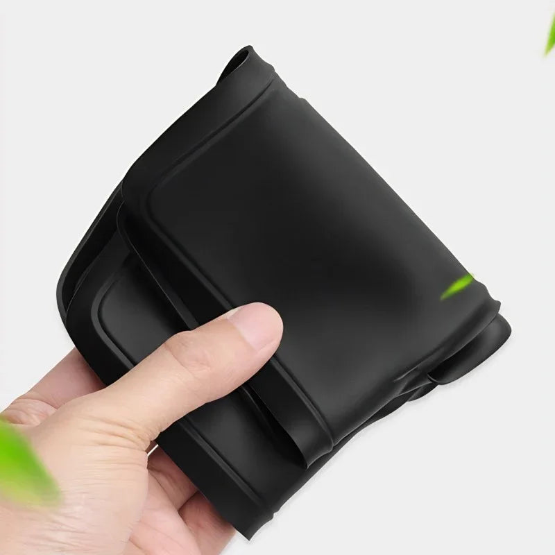 Premium matte black silicone protective case for BYD accessories, featuring a flexible design.