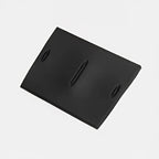 Professional matte black durable rubber car floor mat with integrated non-slip ridges