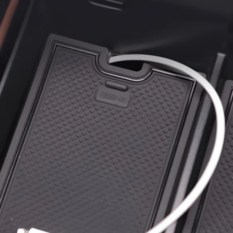 Black textured anti-slip rubber floor mat for BYD vehicle interior protection.