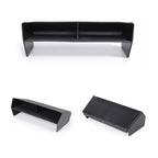 Black textured carbon fiber pattern car center console organizer tray.