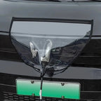 Transparent waterproof charging port cover for electric vehicles, protecting the socket from rain.