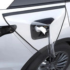 Transparent TPU protective film covering the electric vehicle charging port area.