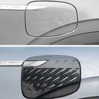 Carbon fiber texture side mirror cover for BYD, featuring a sleek black protective finish.