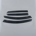 Set of four glossy black acrylic rain guards for BYD car windows