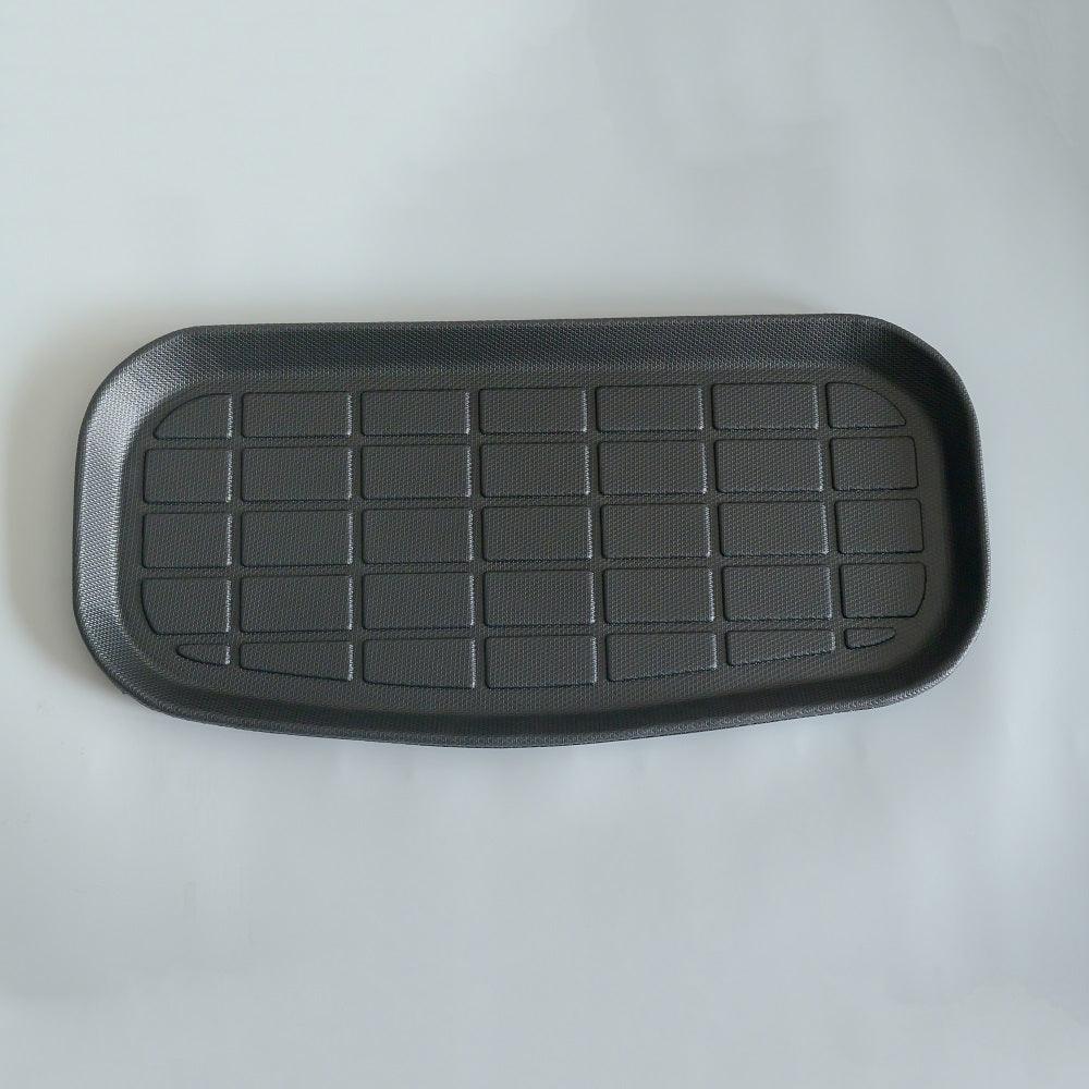 Black textured rubberized trunk mat for BYD vehicle protection
