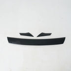Glossy black aerodynamic car spoiler kit made of durable composite material.