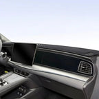 Black premium anti-slip dashboard mat for BYD, providing a custom protective layer.