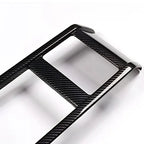 Black carbon fiber texture interior trim panel for BYD car accessories.