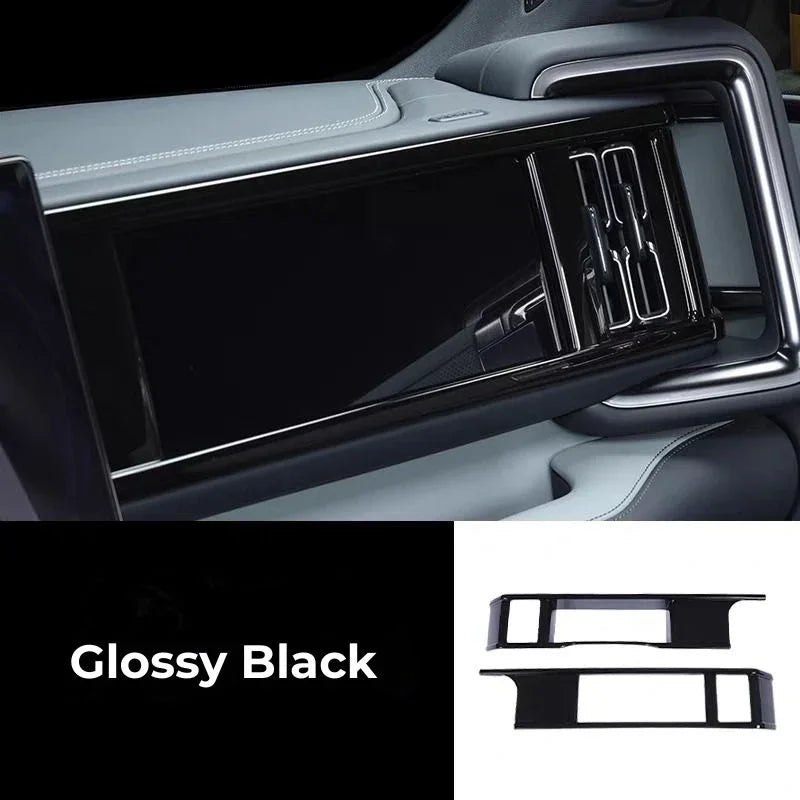 Glossy black interior trim panel for BYD car door, featuring a sleek high-shine finish.