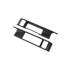 Black carbon fiber texture interior trim accessories for BYD vehicle dashboard.