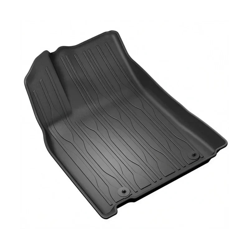 Black heavy-duty rubber cargo mat designed for car trunk protection