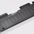 Durable black textured rubber cargo mat for car trunk protection