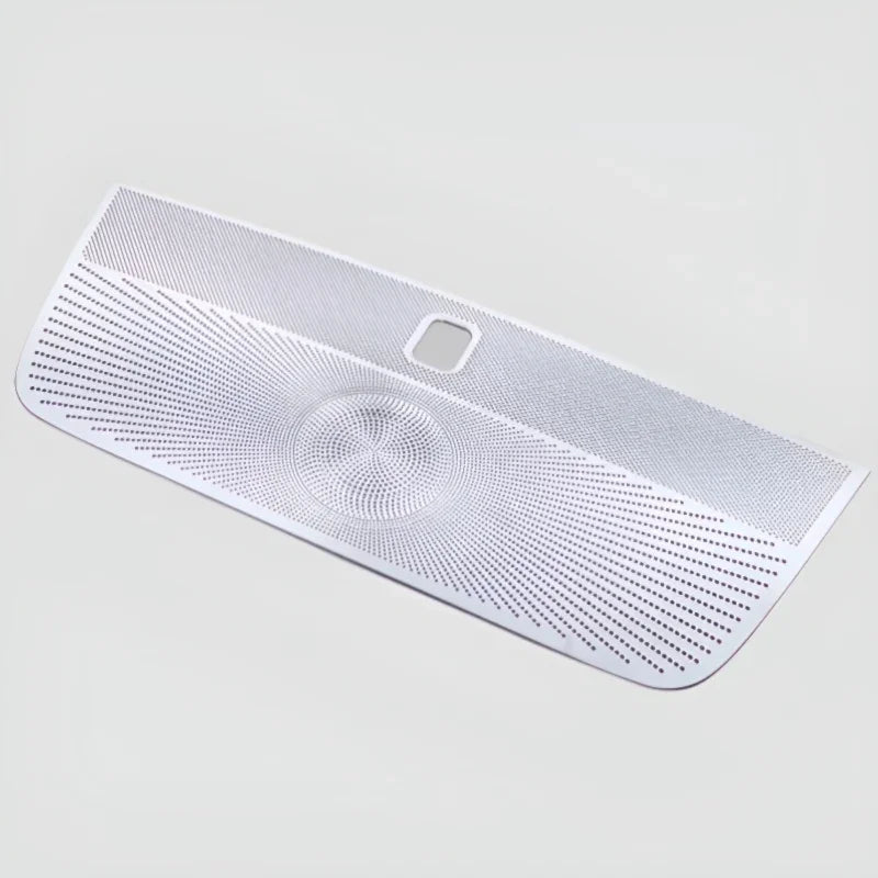 Perforated silver metal floor mat for BYD vehicle protection