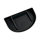 Professional black textured plastic car organizer tray with compartments