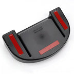 Professional black plastic BYD car accessory with red reflective safety strips.