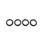 Set of four carbon fiber texture black interior trim rings for BYD car accessories