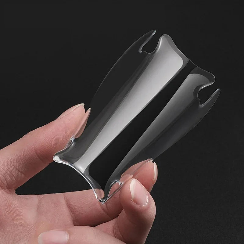 Transparent clear acrylic protective screen for BYD car interior console.
