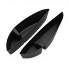Black matte TPE car center console organizer trays for BYD aftermarket storage.