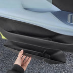 Black ABS plastic car door side pocket storage organizer for interior vehicle organization